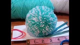 4inch pompom using folded paper