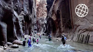 Hiking in Zion NP, Utah: Angels Landing & Virgin Narrows  [Amazing Places 4K]