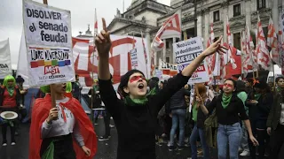 Argentina's senate votes on whether to legalize abortion