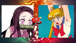 Nezuko VS Sailor Moon | Zero Two Dodging meme COMPARISON 1, 2