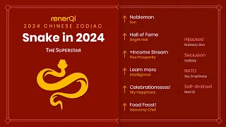 2024 Chinese Zodiac : Snake