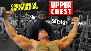 Smashing Upper Chest & Triceps w/ The GODFATHER OF BODYBUILDING!
