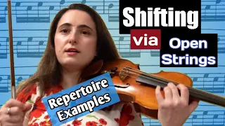 Violin Shifting: Through Open Strings | How To Practice (with examples)