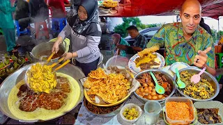 INSANE Indonesian street food in SURABAYA - World's #1 Soup + Cow's Nose Salad + Spicy seafood