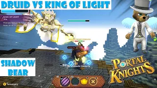 Portal Knights: Druid vs KING OF LIGHT - HARD MODE BOSS FIGHT - GUIDE - SOLO