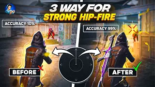 🔥3 Way for strong hip fire in close combat | Best jiggle movement for close range (BGMI)