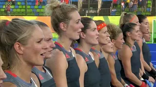 "Het Wilhelmus" and "God Save The Queen" - Netherlands and Great Britain Anthems - Rio 2016