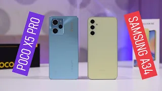 POCO X5 Pro  -  Samsung Galaxy A34