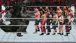 WWE 2K19 100 Finishers To Giant Godzilla!