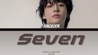 정국 (Jung kook) 'seven (feat. latto)' lyrics song color coded