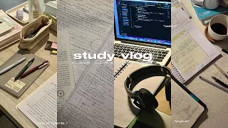 productive study vlog 🎧 75 hard, coding, lots of readings & studying