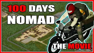 I Survived 100 DAYS As a NOMAD BIKER | THE MOVIE