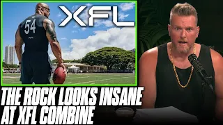 The Rock Shows Up To XFL Combine, Looks MASSIVE | Pat McAfee Reacts