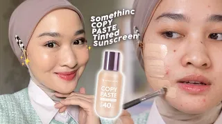 Full review Somethinc Copy Paste Tinted Sunscreen | Kiara Leswara