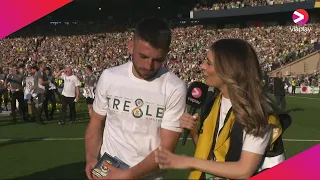 Celtic's Greg Taylor speaks after winning Scottish Cup Final against Inverness CT