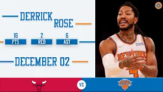 Derrick Rose's Full Game Highlights: 16 PTS, 2 REB, 6 AST vs Bulls | 2021-2022 NBA Season | 12/02