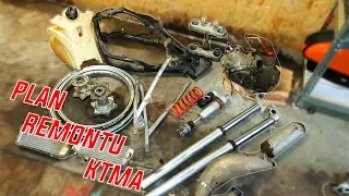 #2 KTM EXC 125 ODBUDOWA | Plany i krótkie omówienie remontu 😁