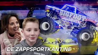 AUTO'S PLATSTAMPEN IN EEN MONSTERTRUCK!💥 | De ZappsportKantine