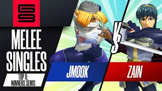 Jmook vs Zain - Melee Singles Top 8 Winners Semi-Final - Genesis 9 | Sheik vs Marth