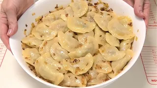 Вареники С КАПУСТОЙ И ГРИБАМИ, тесто на кефире/Vareniki with cabbage and mushrooms