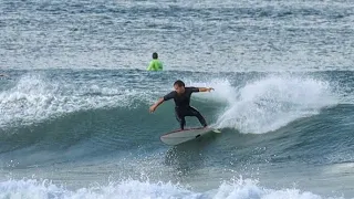 Few waves on twinfin 5'4 JS Red Baron