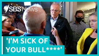 Scott Morrison berated by a disability pensioner in Newcastle | SBS News