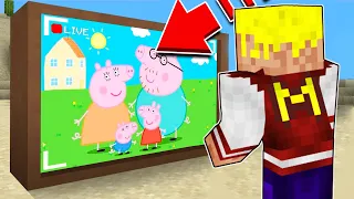 ESPÍO A LA FAMILIA DE PEPPA PIG CON CÁMARAS DURANTE 24 HORAS EN MINECRAFT