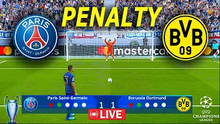 🔴 LIVE : PSG vs Borussia Dortmund | PENALTY | UEFA Champions League 2023/24 | PES GAMEPLAY