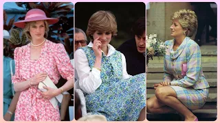 Princess Diana in printed summer dresses ideas #fashion #glamour ##royal