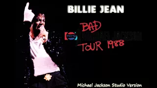 Michael Jackson- Billie Jean- Studio Version- Bad Tour