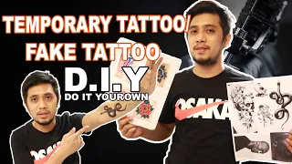 FAKE TATTOO / TEMPORARY TATTOO D.I.Y| HOW TO MAKE FAKE OR TEMPORARY TATTOO AT HOME!!!?