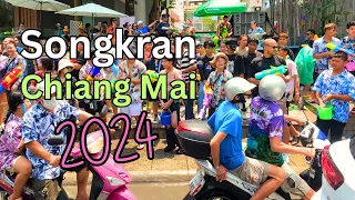 Songkran Chiang Mai 2024 Tour in 4K