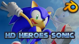 HD Heroes Sonic Rig Release (Blender 2.9-3.2)