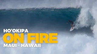 Ho‘okipa On Fire #Hookipa #Maui #Hawaii #Surfing