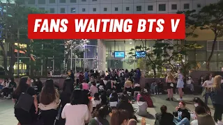 Fans waiting BTS Taehyung before 4Hours | MBC Special Special DJ Last Day