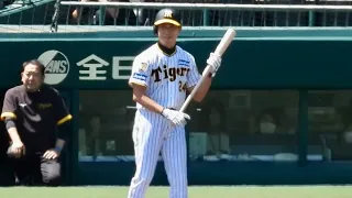 【桧山進次郎】斎藤雅樹投手とOB1打席対決！久しぶりの応援歌！ 5/25対ジャイアンツ戦