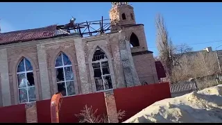 Пошкоджено костел у Бахмуті