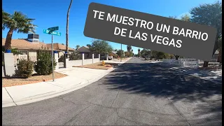 Caminando en un VECINDARIO COMÚN de LAS VEGAS - Vida en Usa 🇺🇸