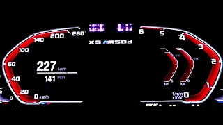 2019 BMW X5 M50d 400 HP Acceleration 0-200 km/h