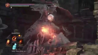 Dark Souls 3 - Crystal Sage Boss Fight (Pyromancer with Sacred Flame)