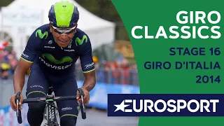 'What a performance!' - Quintana wins Stage 16 in 2014 | Giro Classics | Cycling | Eurosport