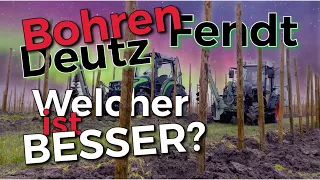 Obsthof Raddatz - Hauen wir die Löcher mal raus... Deutz-Fahr & Fendt 208V I Beide Stufenlos!