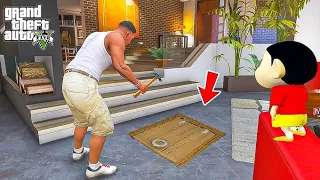 Shin Chan & Franklin Found Secret Bunker inside Living Room in Gta 5 in Telugu#trending #gta5