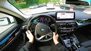 2021 BMW 5 series G30 530d - pov test drive