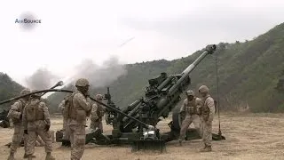M777A2 Howitzer Artillery Fire Exercise