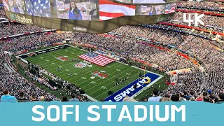 Super Bowl Walking Tour inside SoFi Stadium in Inglewood, California on 2-13-2022