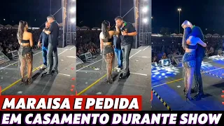 Maraisa é pedida em casamento durante show em Palmas: "Deixa eu casar com ela?"