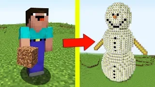 НУБ ПРОТИВ СНЕГОВИК ИЗ ЛАКИ БЛОКОВ В МАЙНКРАФТ 2 ! НУБИК И ТРОЛЛИНГ ЛОВУШКА MINECRAFT Мультик