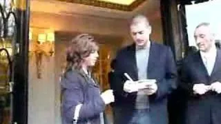 Wentworth Miller in Paris ~ Getting Kissed By A Fan