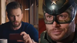 Captain America reacts to Soldier Boy